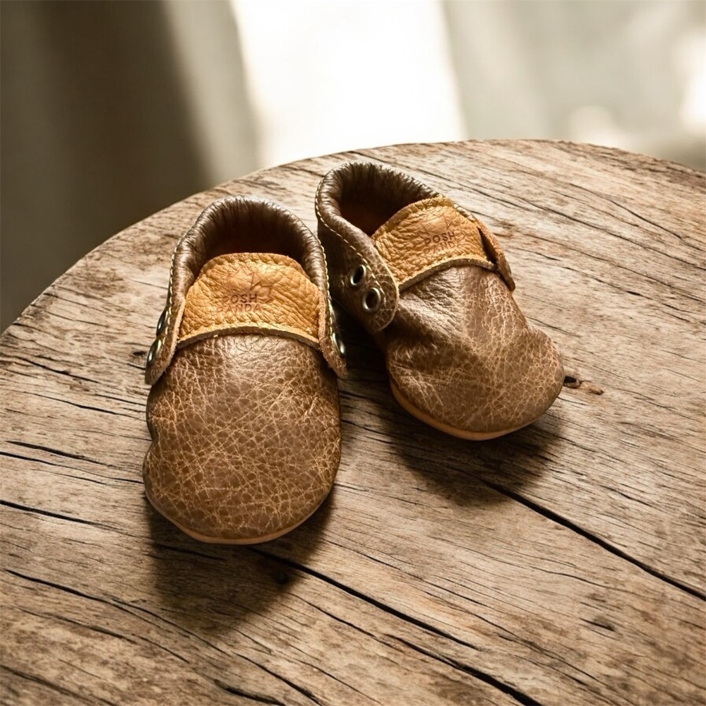 Brown Leather Kids Shoes​